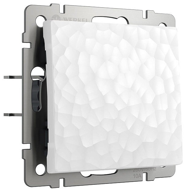 Выключатель Werkel Hammer одноклавишный проходной белый W1212001 4690389162039 Фото № 