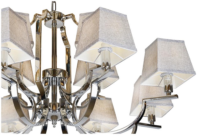 Подвесная люстра iLamp Hilton 6943-8+4 CR изображение 3 Подвесная люстра iLamp Hilton 6943-8+4 CR Фото № 3