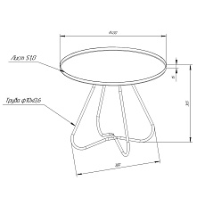 Кофейный стол Мебелик SHT-CT3-2 008656 2