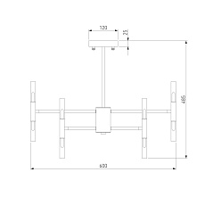 Подвесная люстра Bogates Bastone 345 Smart 1