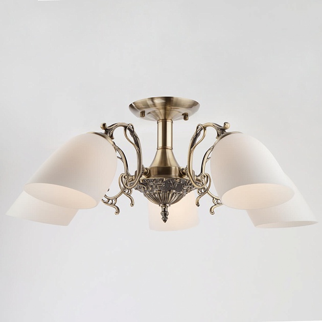 Подвесная люстра Eurosvet 22010/5 античная бронза Фото № 