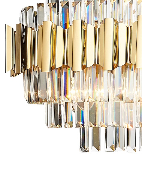 Подвесная люстра Natali Kovaltseva Ruby 81442/12C Gold Фото № 3