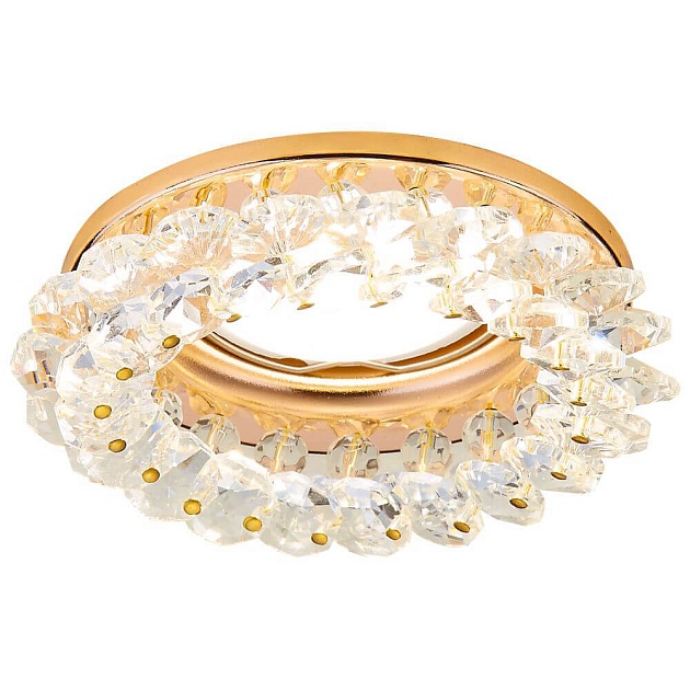 Встраиваемый светильник Ambrella light Crystal K206 CL/G изображение Встраиваемый светильник Ambrella light Crystal K206 CL/G Фото №