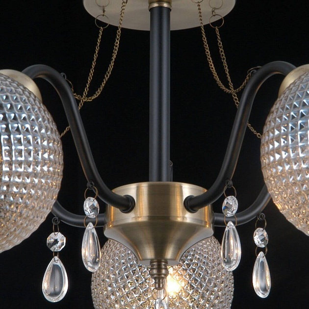 Потолочная люстра Illumico IL0432-5CSQ-29 AB BK Фото № 3