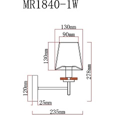 Бра MyFar Daniel MR1840-1W 1