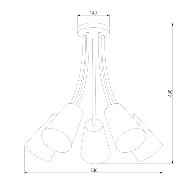 Потолочная люстра TK Lighting 1712 Wire Kids Фото № 2