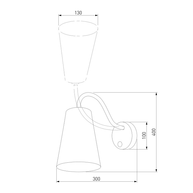 Бра TK Lighting 2445 Wire White Фото № 2