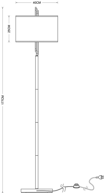 Торшер Arte Lamp Julietta A5037PN-2CC Фото № 2
