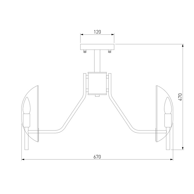 Потолочная люстра Eurosvet Rocco 60135/6 латунь Фото № 2