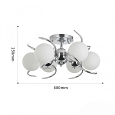 Потолочная люстра Arte Milano Neapolis71007 271007/6C Ni 1