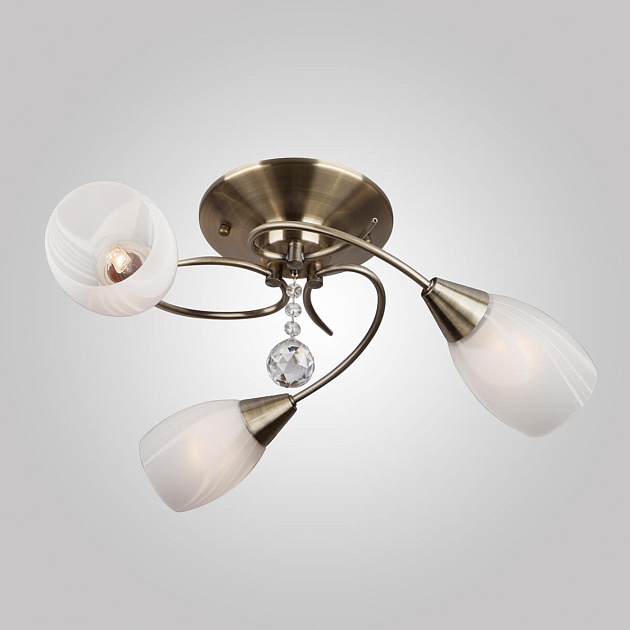 Подвесная люстра Eurosvet 30100/3 античная бронза изображение Подвесная люстра Eurosvet 30100/3 античная бронза Фото №