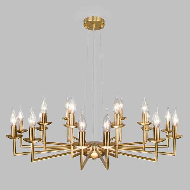 Подвесная люстра Eurosvet Cariso 60150/18 латунь изображение 5 Подвесная люстра Eurosvet Cariso 60150/18 латунь Фото № 5