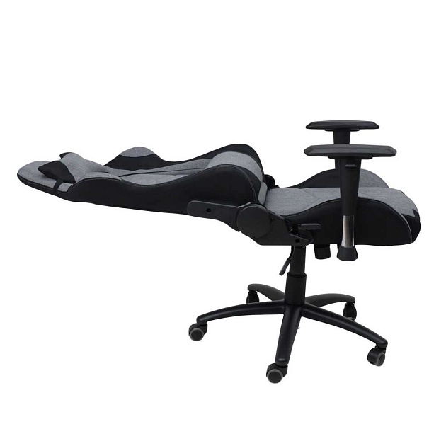 Игровое кресло AksHome Savage серый + черный, ткань 83800 изображение 8 Игровое кресло AksHome Savage серый + черный, ткань 83800 Фото № 8