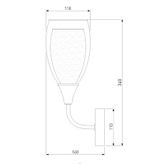 Бра Eurosvet Cosmic 50285/1 золото 2