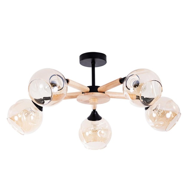 Потолочная люстра Arte Lamp Branson A4370PL-5BR Фото № 