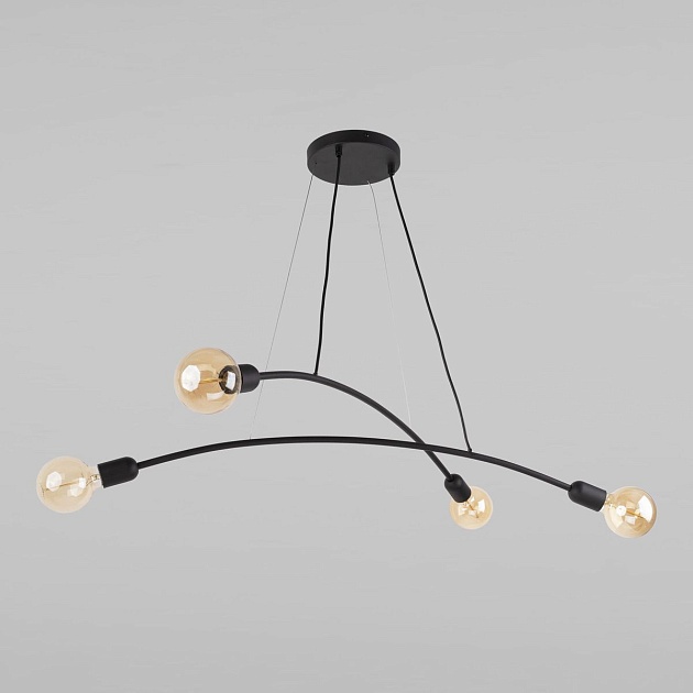 Подвесная люстра TK Lighting 2724 Helix Black изображение Подвесная люстра TK Lighting 2724 Helix Black Фото №