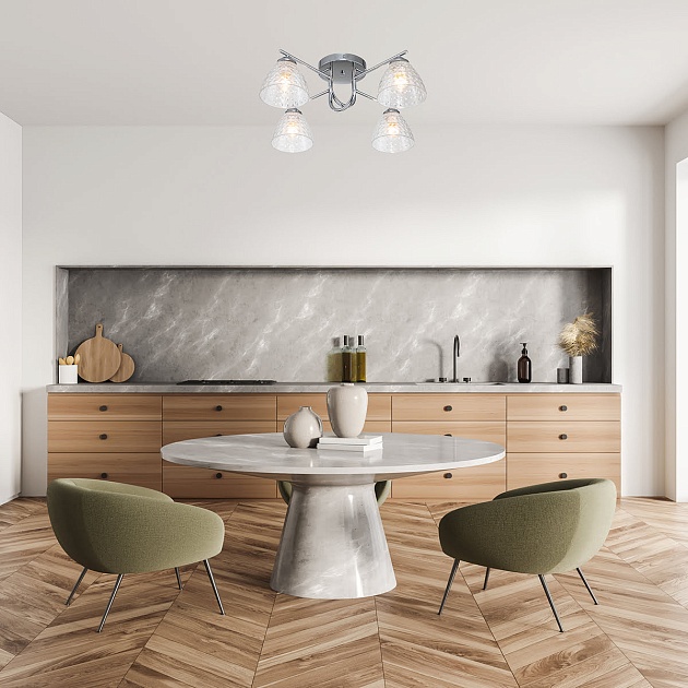 Потолочная люстра Escada Adonis 659/4PL Chrome Фото № 2