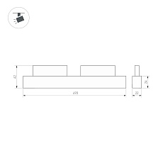 Трековый светодиодный светильник Arlight Mag-Orient-Flat-L690-24W Day4000 037913 1