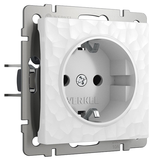 Розетка Werkel Hammer с заземлением белый W1271001 4690389162794 Фото № 