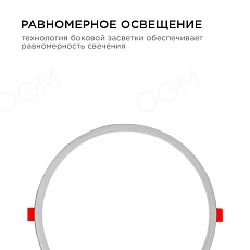 Встраиваемая светодиодная панель OGM LP-11 1