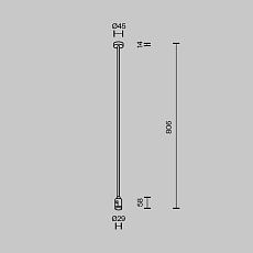 Крепление потолочное Maytoni Flarity TRA159С-SL1-B 1