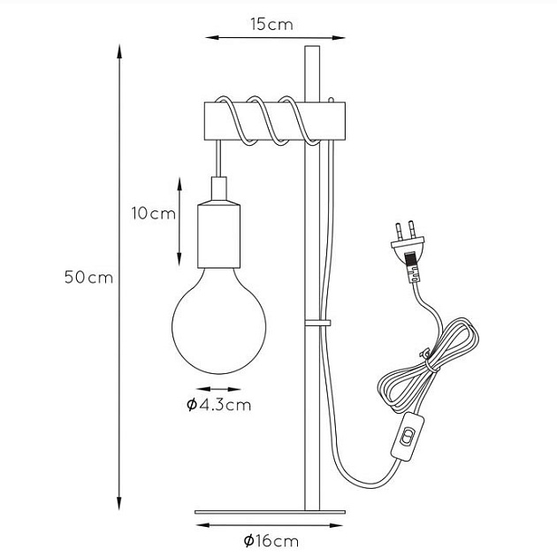 Настольная лампа Lucide Paulien 08527/01/35 Фото № 2