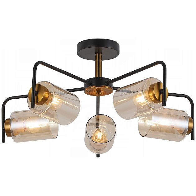Потолочная люстра Illumico IL8248-5COU-79 BK GD Фото № 