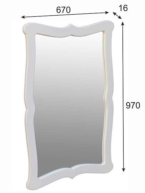 Зеркало Мебелик Берже 23 002472 Фото № 4