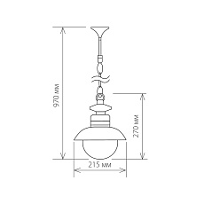 Уличный подвесной cветильник Elektrostandard Talli H GL 3002H брауни a038482 1