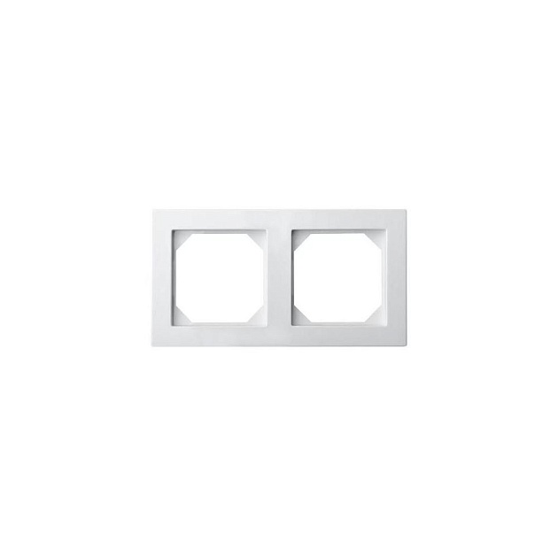 Рамка 2-постовая Liregus Epsilon белый 28-039 изображение Рамка 2-постовая Liregus Epsilon белый 28-039 Фото №