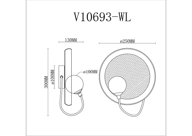 Бра Moderli Cosmi V10693-WL Фото № 2
