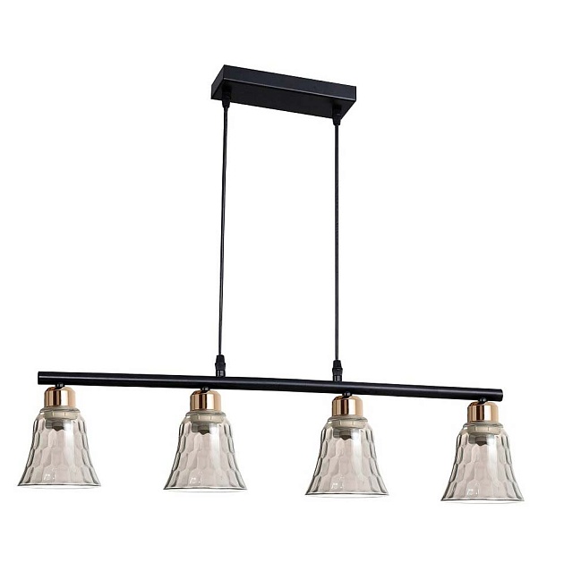 Подвесной светильник ЭкономСвет 30137/4BK+GD GR изображение Подвесной светильник ЭкономСвет 30137/4BK+GD GR Фото №