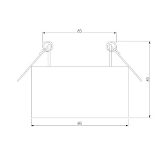 Встраиваемый светодиодный светильник Elektrostandard Glam 25095/LED a065708 1