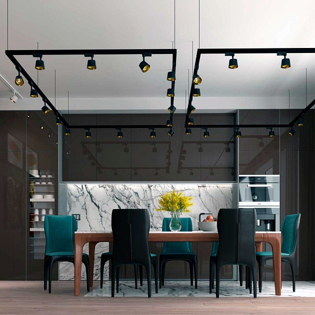 Трековый трехфазный светодиодный светильник Novotech Port Knof 358720 Фото № 5