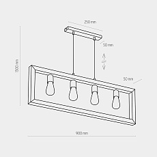 Подвесная люстра TK Lighting 4276 Metro 2