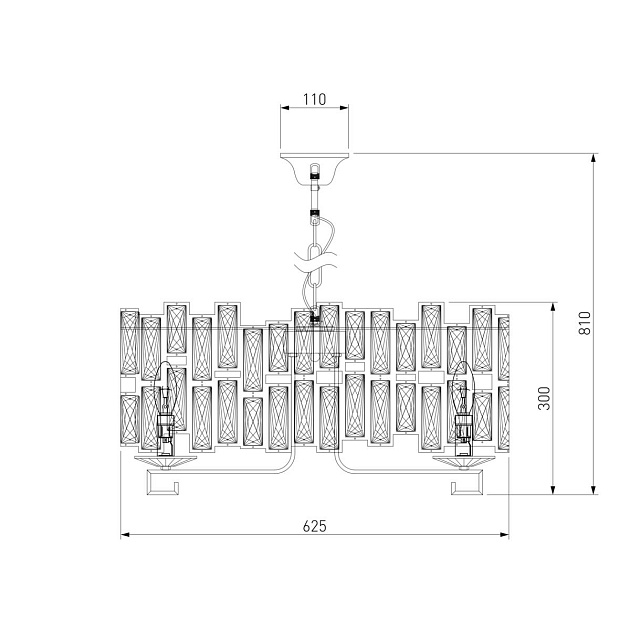 Подвесная люстра Bogates Frammenti 352/8 Strotskis Smart Фото № 3