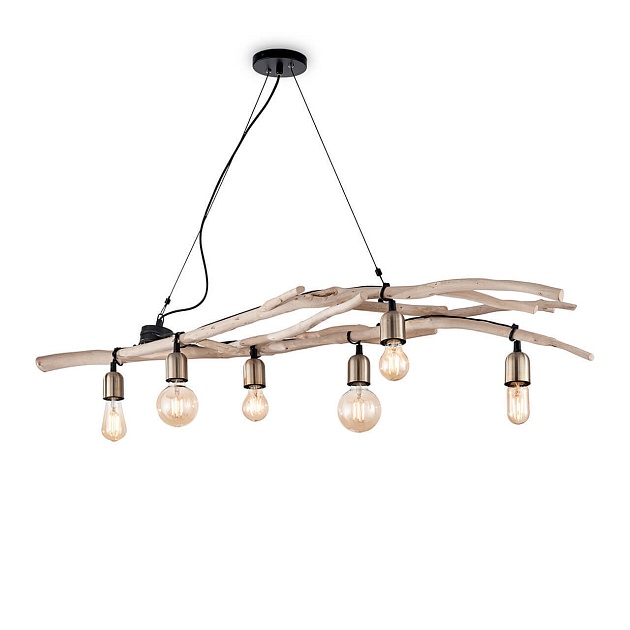 Подвесная люстра Ideal Lux Driftwood SP6 180922 Фото № 
