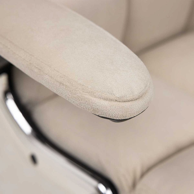 Кресло руководителя AksHome Caesar светло-бежевый, велюр 86354 Фото № 7