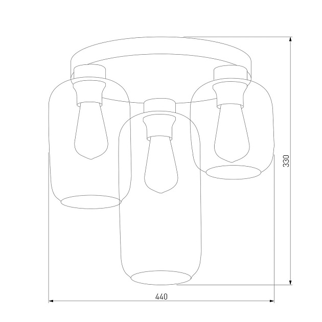 Потолочная люстра TK Lighting 3318 Marco Green Фото № 3