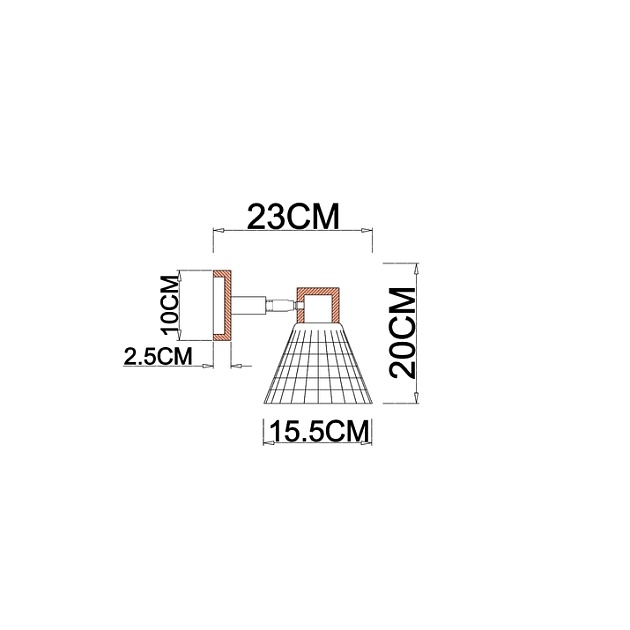 Бра Arte Lamp Meleph A4096AP-1BR Фото № 2