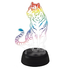 Светодиодная фигура Uniel ULI-M507 RGB/3AA Tiger/Black UL-00008402