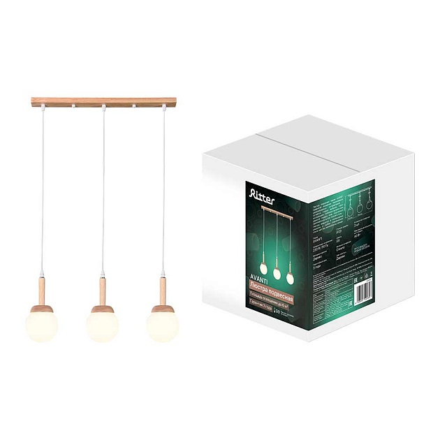 Подвесная люстра Ritter AVANTI 52439 7 Фото № 