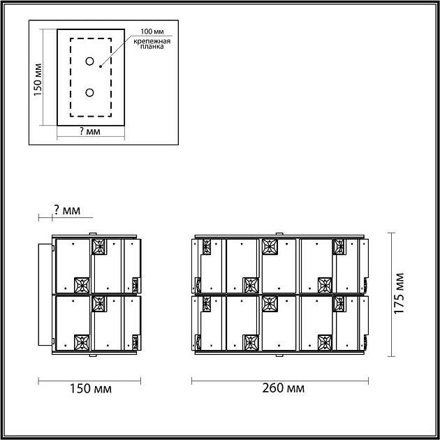 Бра Odeon Light CHESSI 5076/2W изображение 3 Бра Odeon Light CHESSI 5076/2W Фото № 3