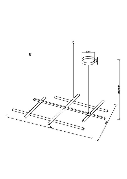 Подвесной светодиодный светильник Maytoni Radiance MOD278PL-L86G3K изображение 2 Подвесной светодиодный светильник Maytoni Radiance MOD278PL-L86G3K Фото № 2