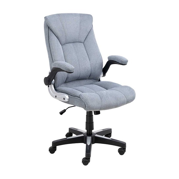 Кресло руководителя AksHome Galio серый, велюр 86372 Фото № 