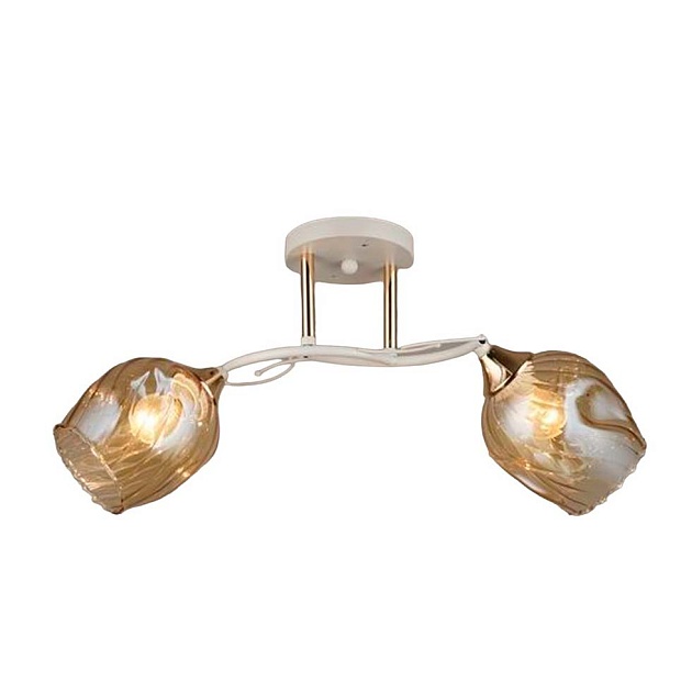 Потолочный светильник ЭкономСвет 12242/2WT+FGD AMB изображение Потолочный светильник ЭкономСвет 12242/2WT+FGD AMB Фото №