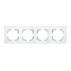Рамка 4-постовая Stekker Катрин белый GFR00-7004-01 39257
