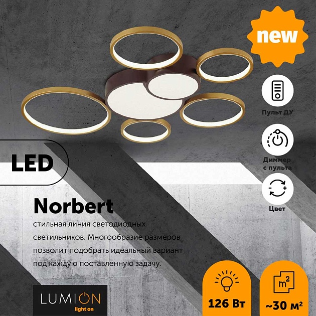 Потолочный светодиодный светильник Lumion Ledio Norbert 5256/99CL Фото № 2