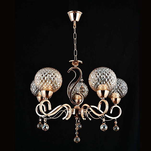 Подвесная люстра ЭкономСвет 13158/5FGD TEA изображение Подвесная люстра ЭкономСвет 13158/5FGD TEA Фото №