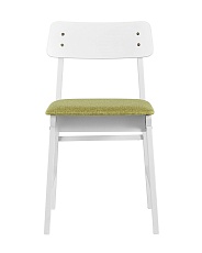 Комплект стульев Stool Group ODEN WHITE мягкое сидение оливковое 2шт MH52035 WHITE BZ-13 GREEN X2 2